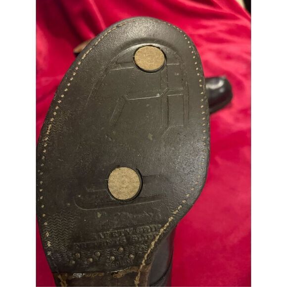 Antique O’Sullivans 1920-30’s Black Leather Tall Boots Sz 9 - Picture 10 of 14